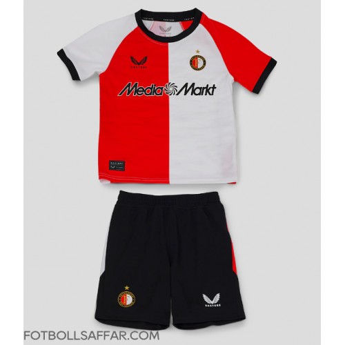 Feyenoord Hemmadräkt Barn 2024-25 Kortärmad (+ Korta byxor)